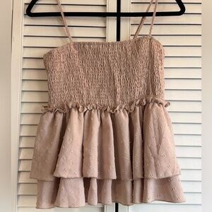 SHEIN Pink Layered Tank Top